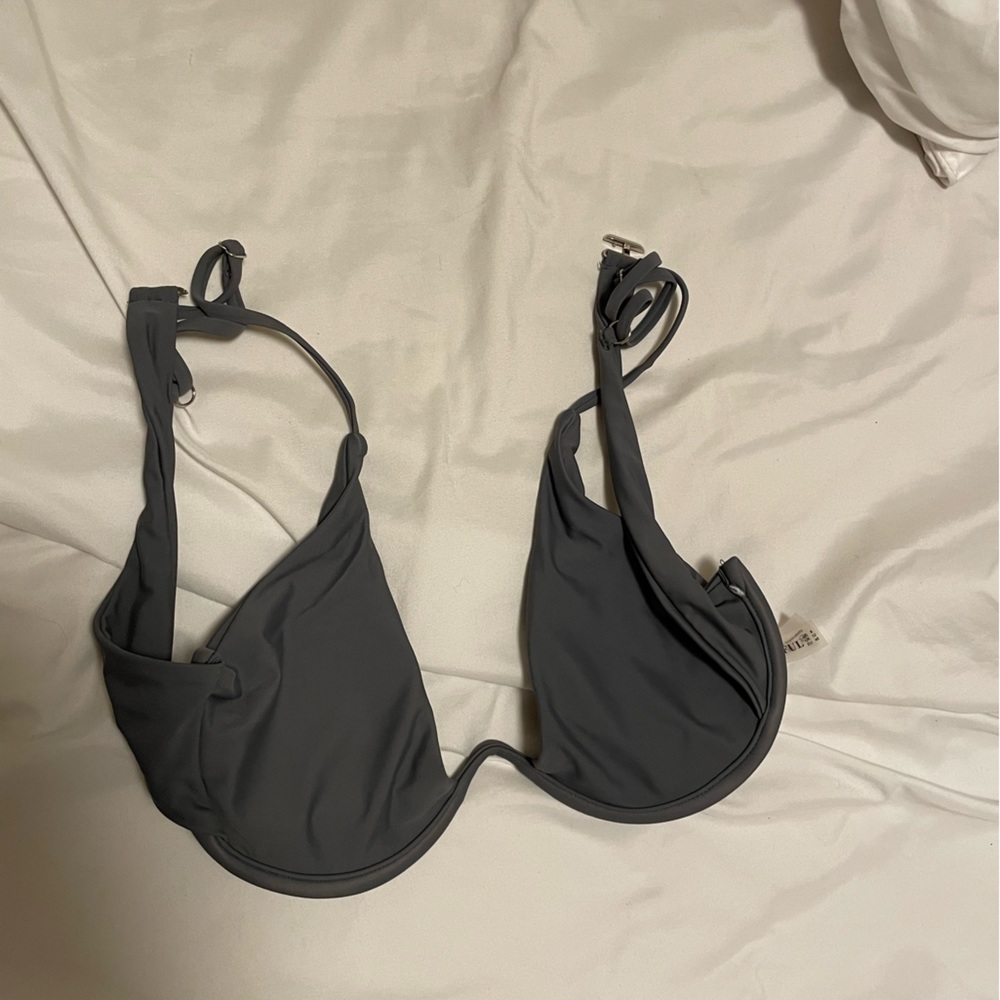 Grey swimsuit top